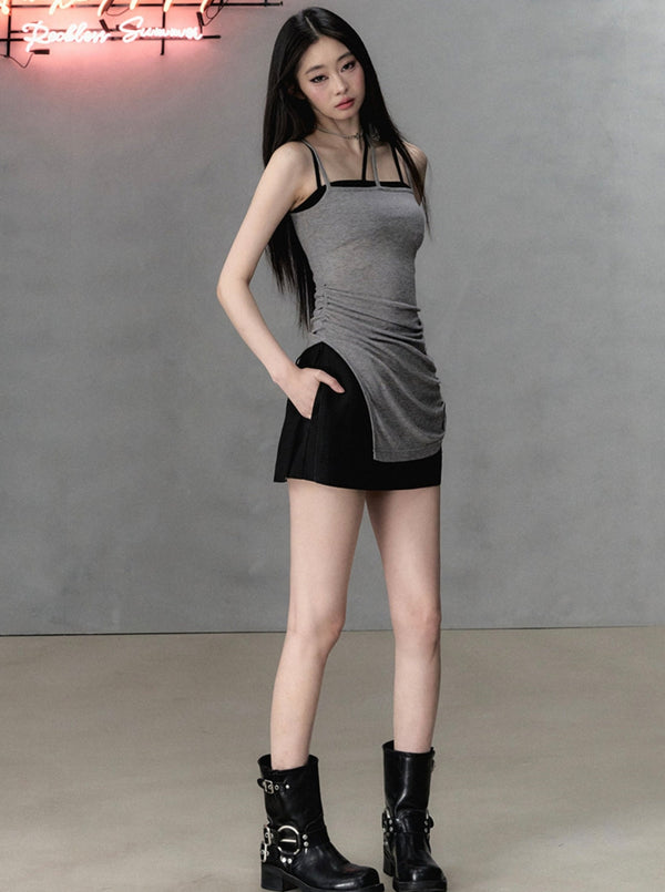 Wool Camisole Midi Dress