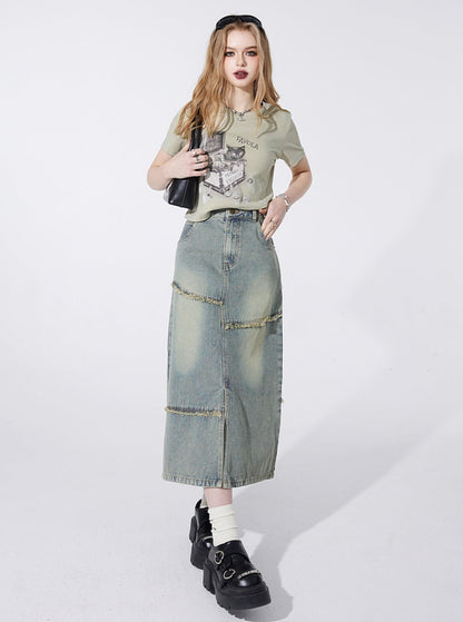 Fairy Pocket Denim Skirt