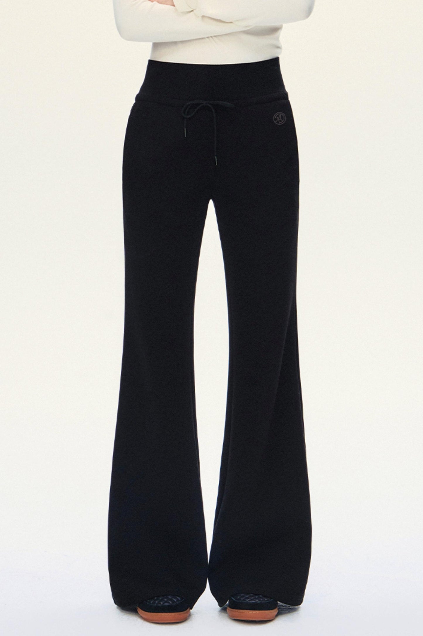 Drawstring Flare Sport Pants