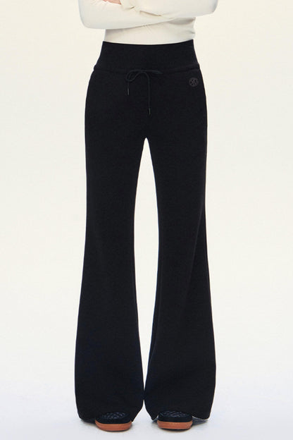 Drawstring Flare Sport Pants