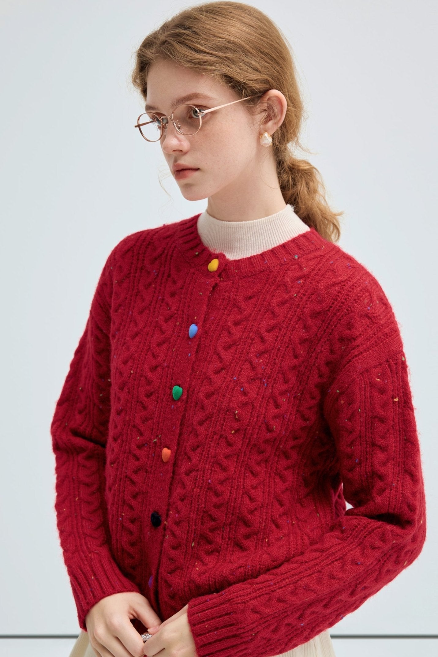 Little Red Riding Hood Christmas Button Cardigan