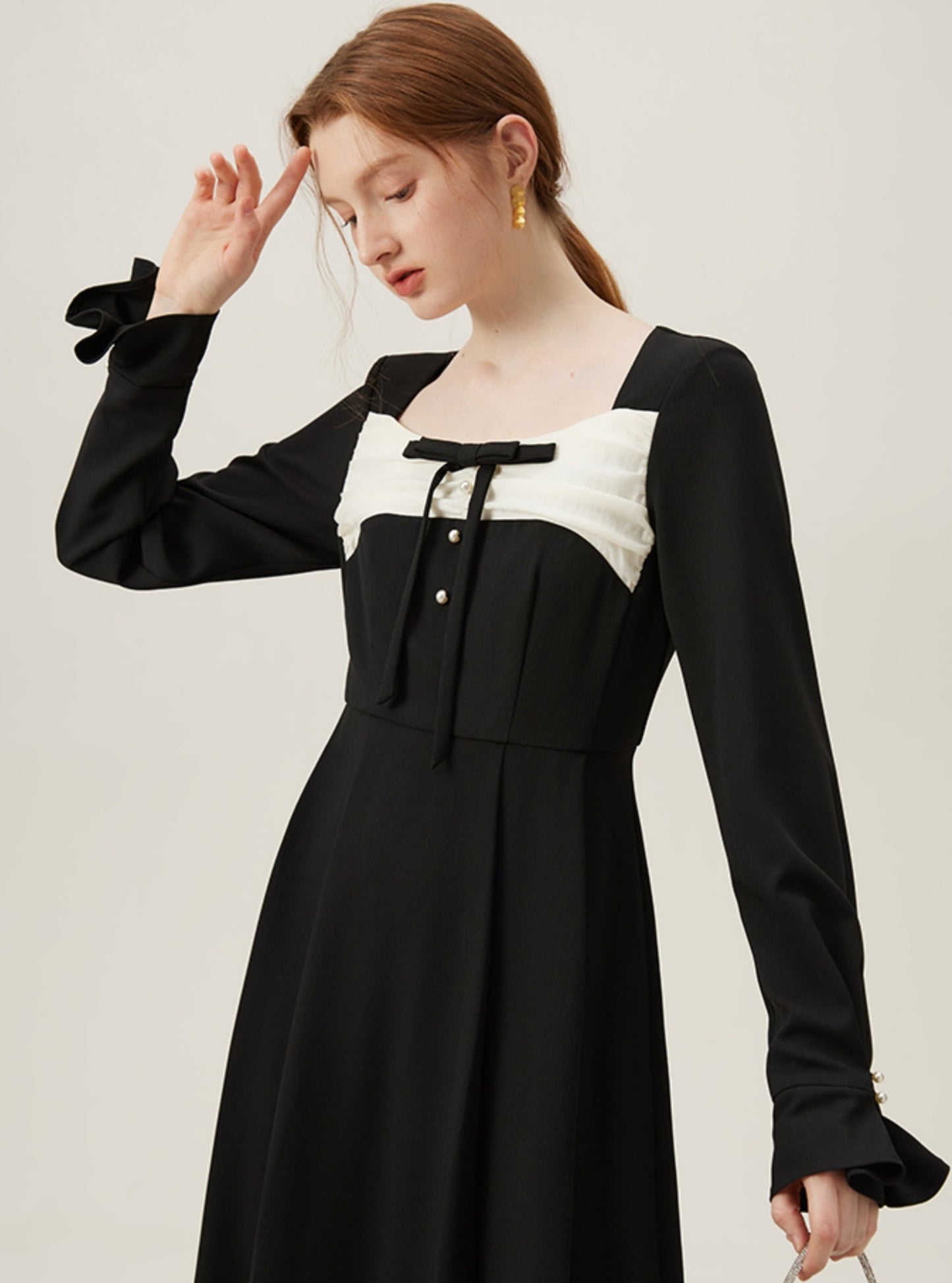 Hepburn French Black Everyday Dress