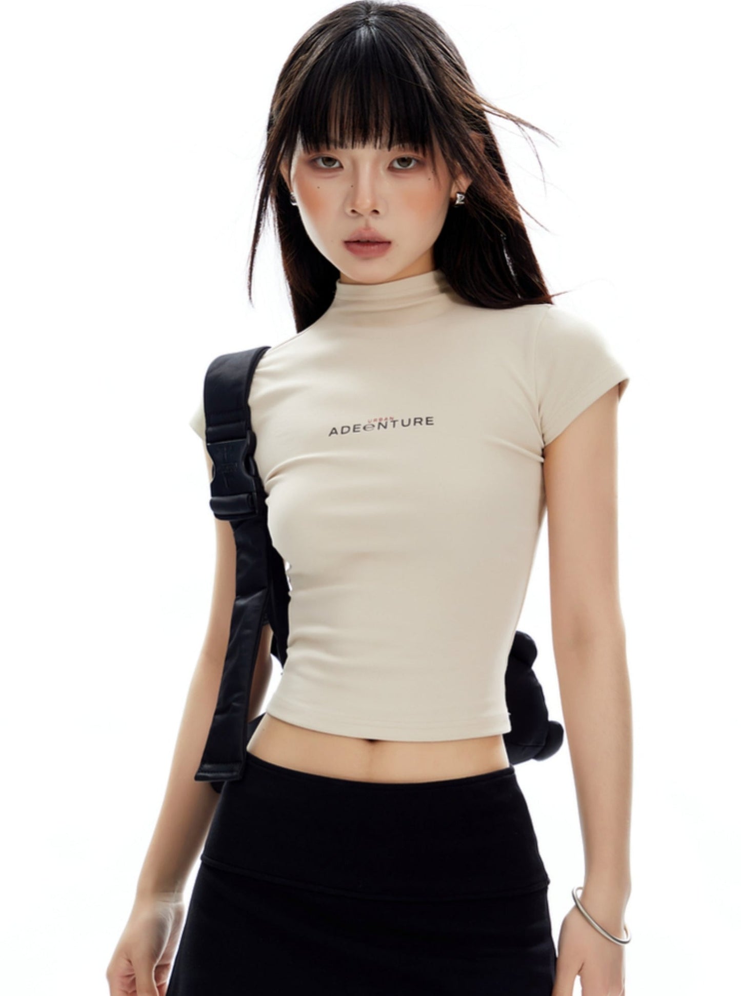 Mountain Babes Half-Turtleneck Crop Top