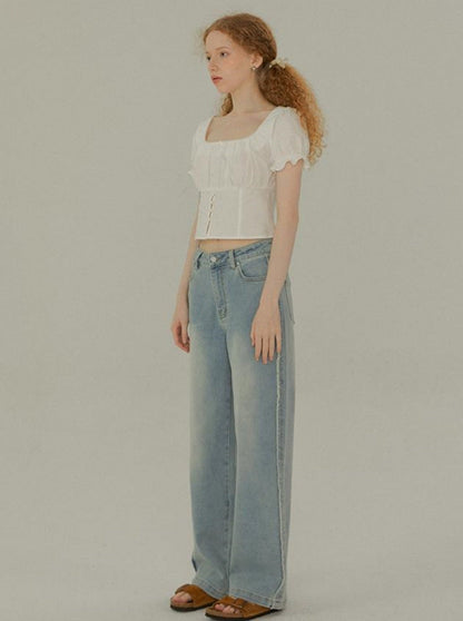 Vintage Court Style Crop Top