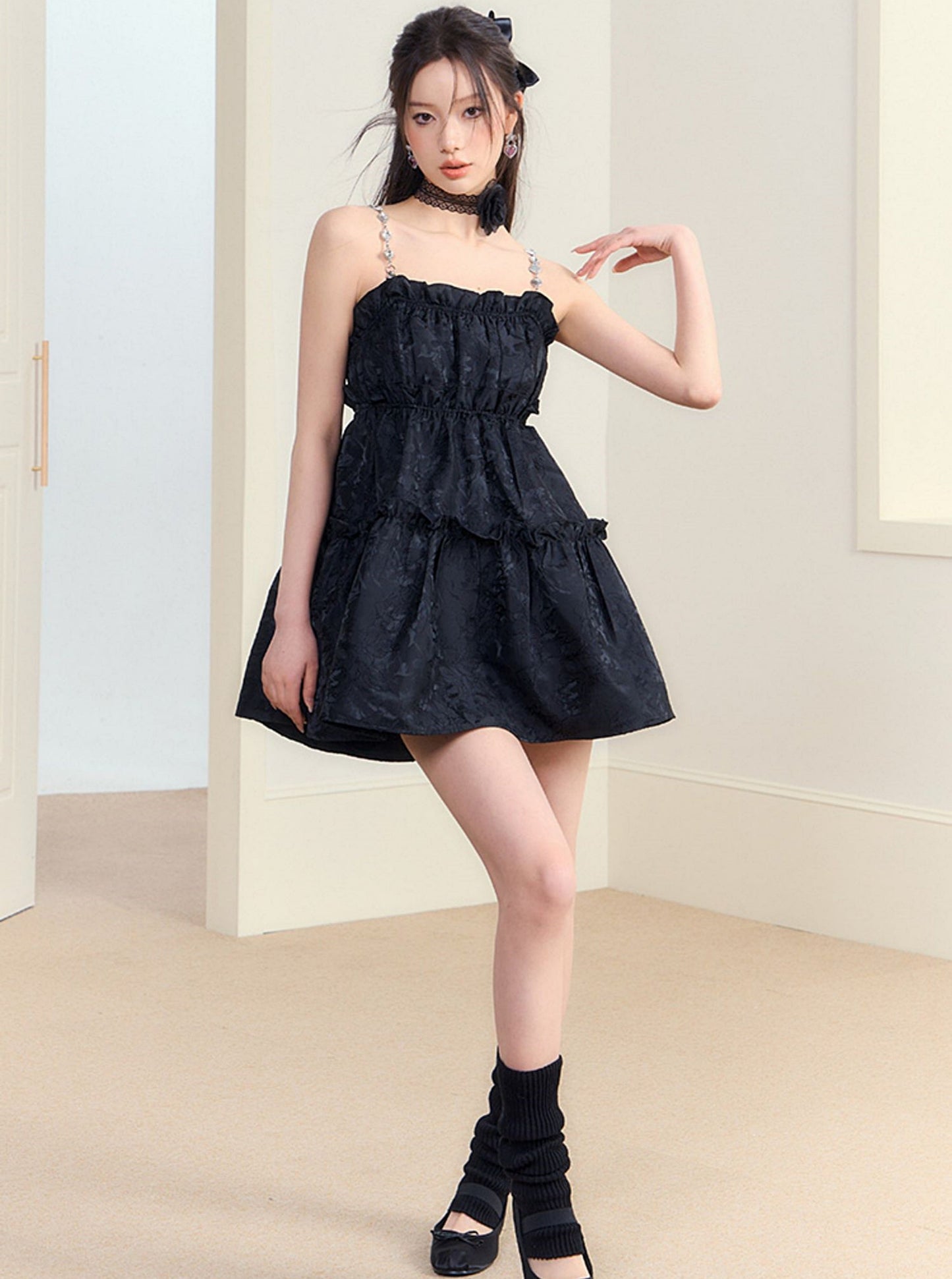 Original Design Slip Puffy Kleid