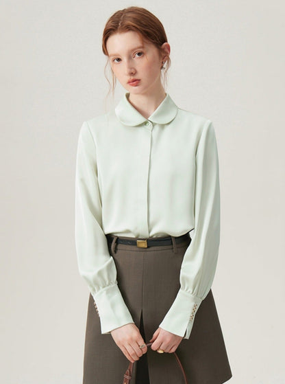 Fairy White Doll Collar Shirt