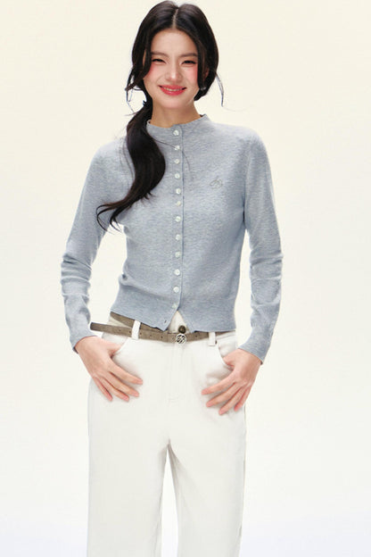 Simple Solid Crewneck Top