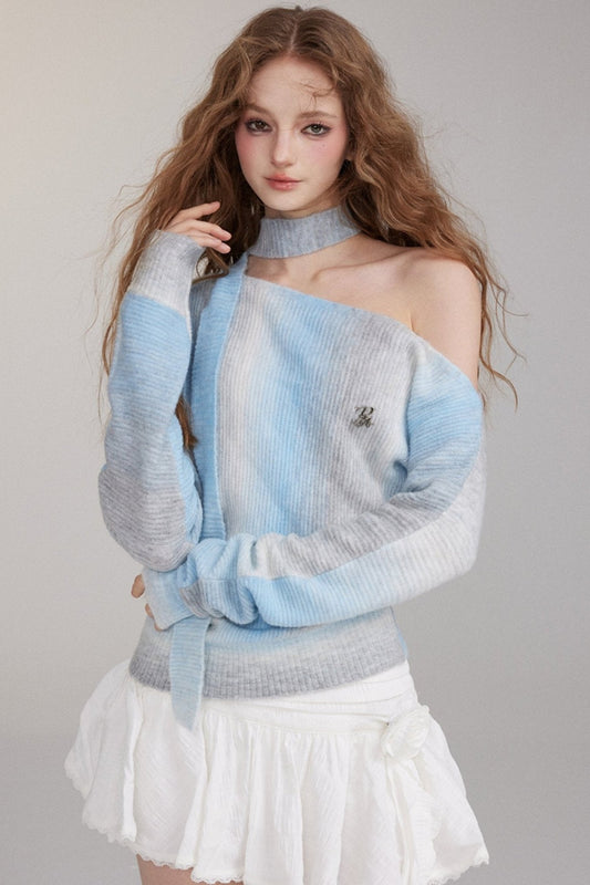 Wool Vibe Gradient Sweater Top