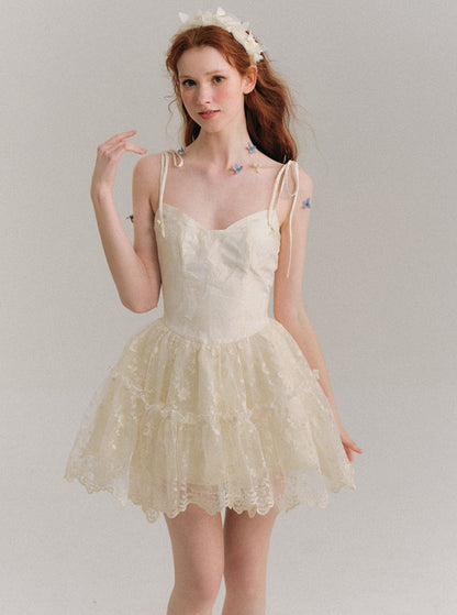 Hidden Flowers Tutu Slip Dress