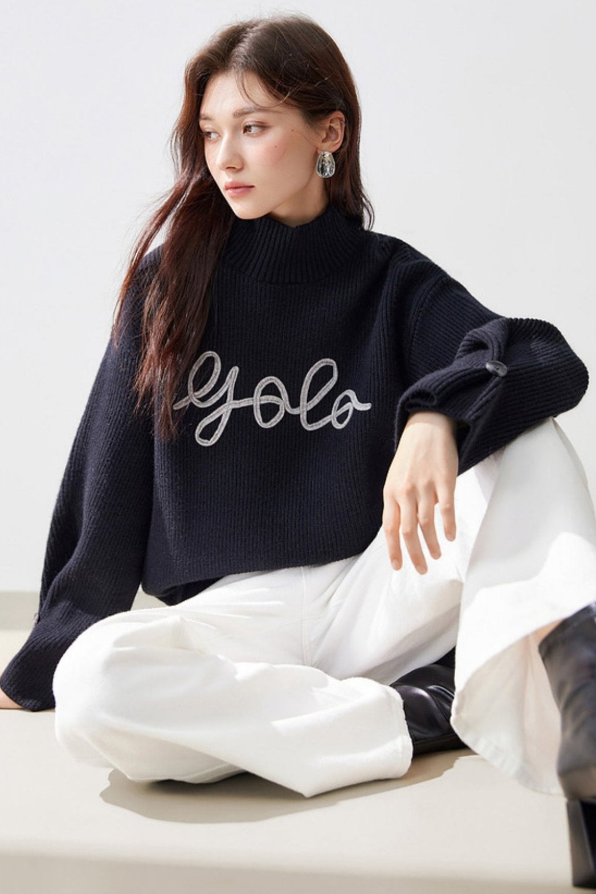 French Lazy Wind Soft Wool Knitwear