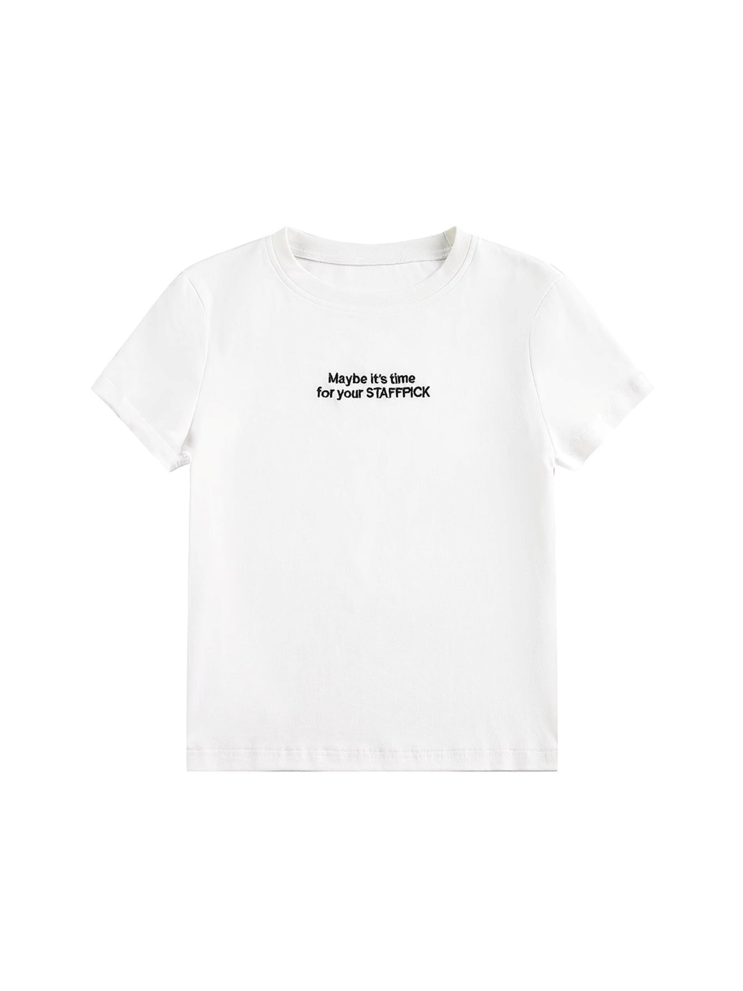 Alphabet Print Crop Top