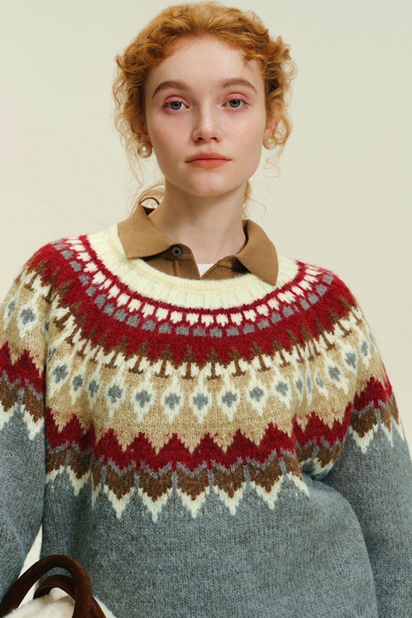 Vintage Fair Isle Wool Pullover