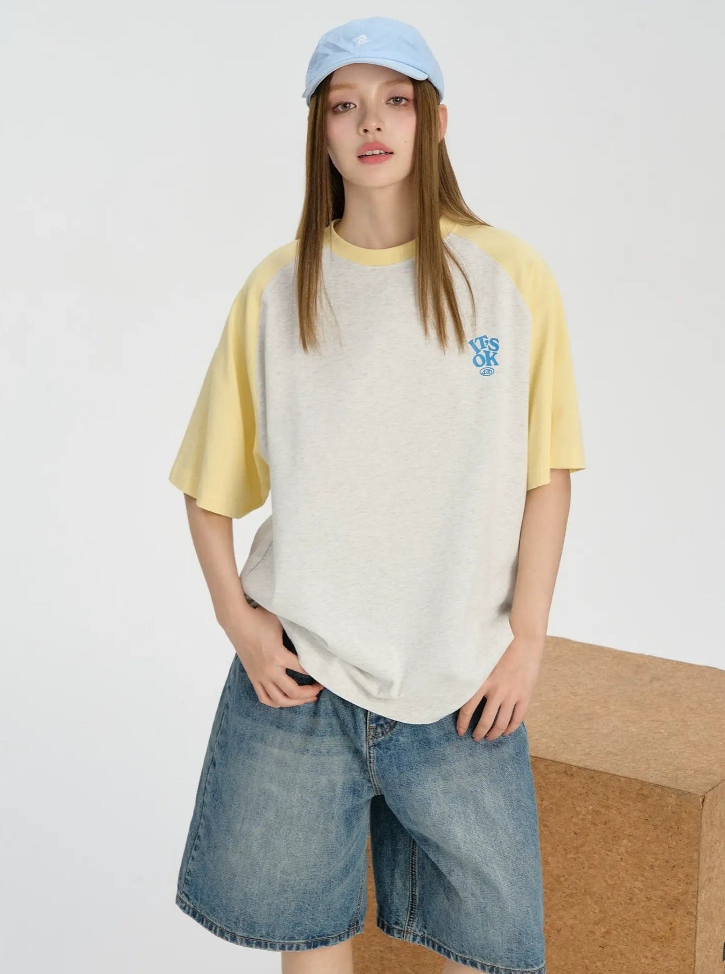 Hip-Hop OK Raglan Sleeve T-Shirt