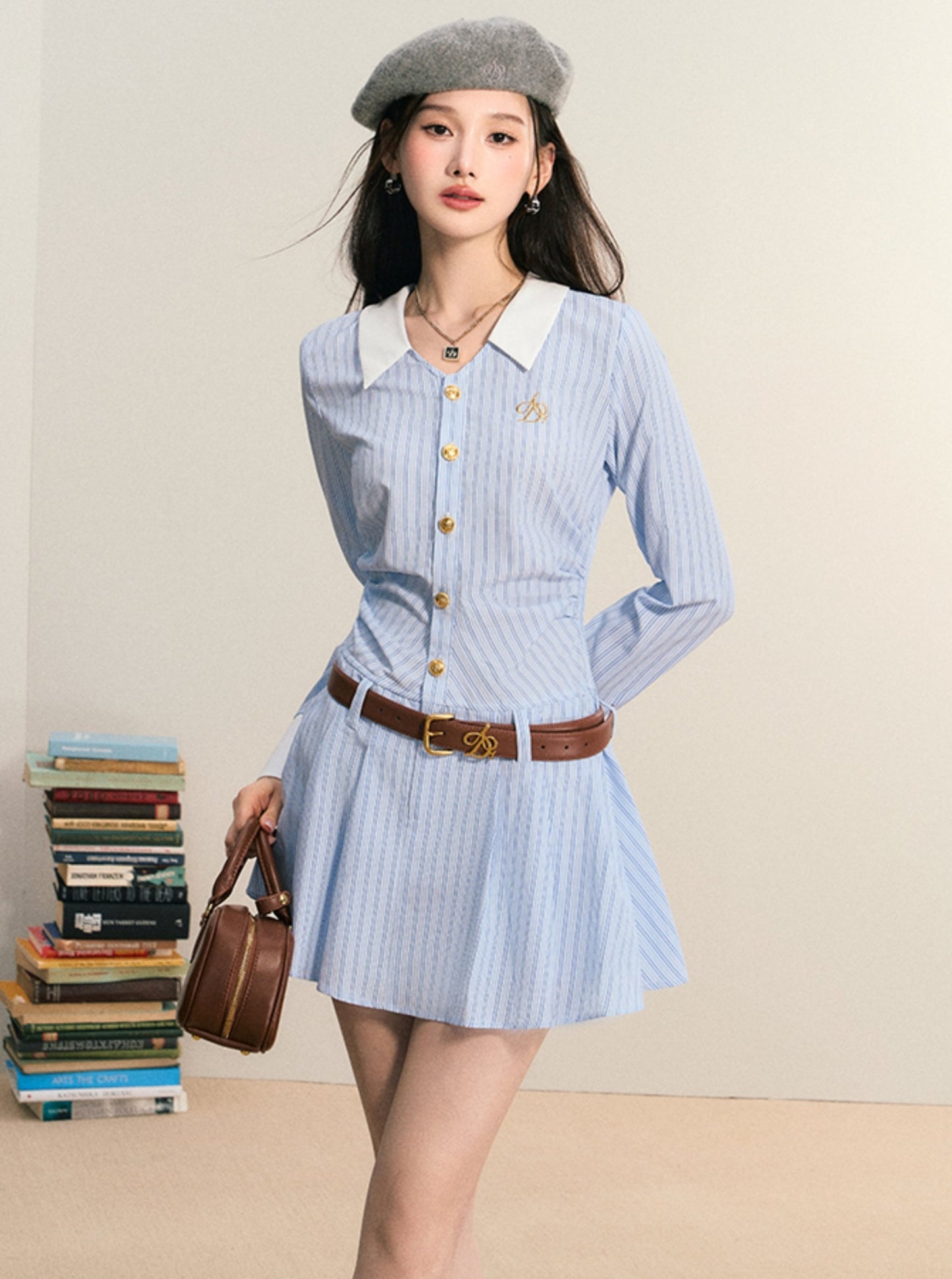 Temperament Striped Commuter Dress