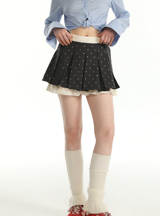 Sweet Polka Dot Short Skirt