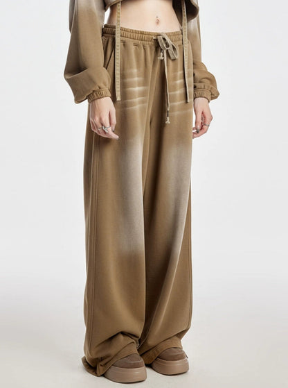 Deep Khaki Large Straight Pants