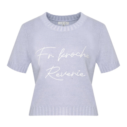 Bow Patch Denim Halter Skirt