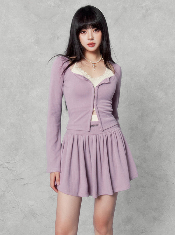 American Hottie Knitted Skirt Set