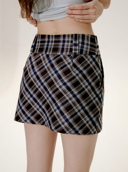 Retro A-Line Slim Hip Skirt