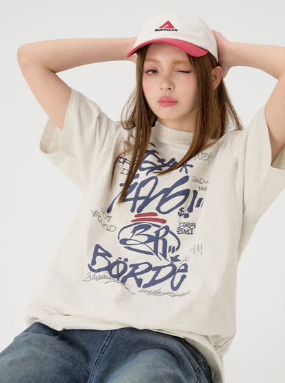 Amerikanisches Hip Hop T-Shirt mit kurzen Ärmeln