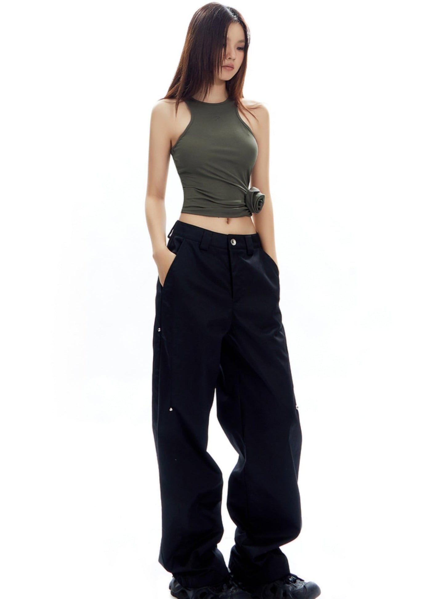 American Retro Low-Rise Cargo Pants