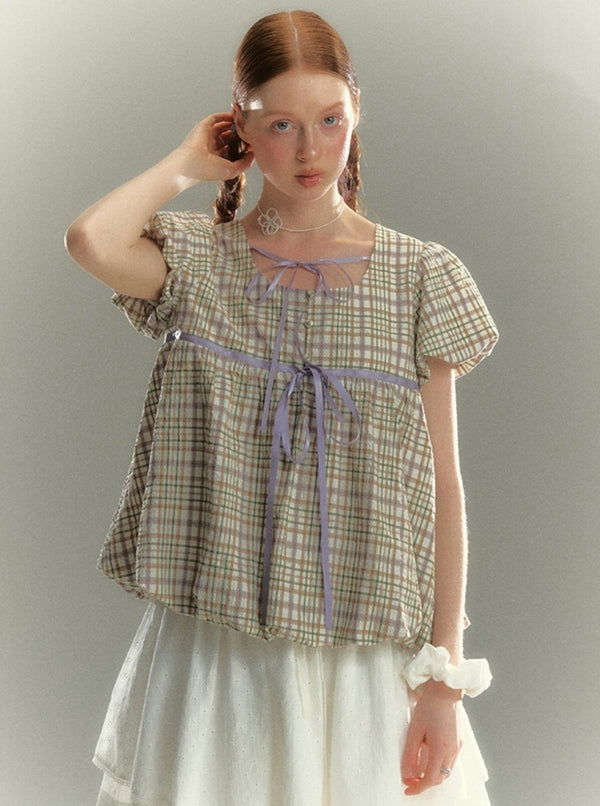 French Niche Plaid Shirt