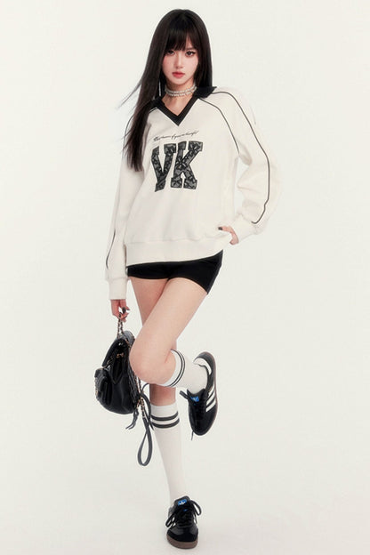 Embroidered VK Patch Sweatshirt