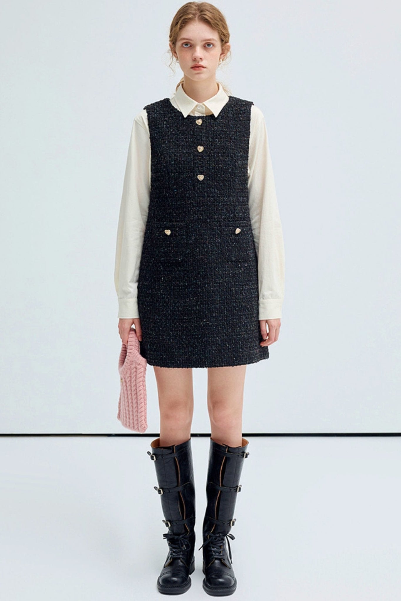 Heisenberg Romance French Style Wool Dress