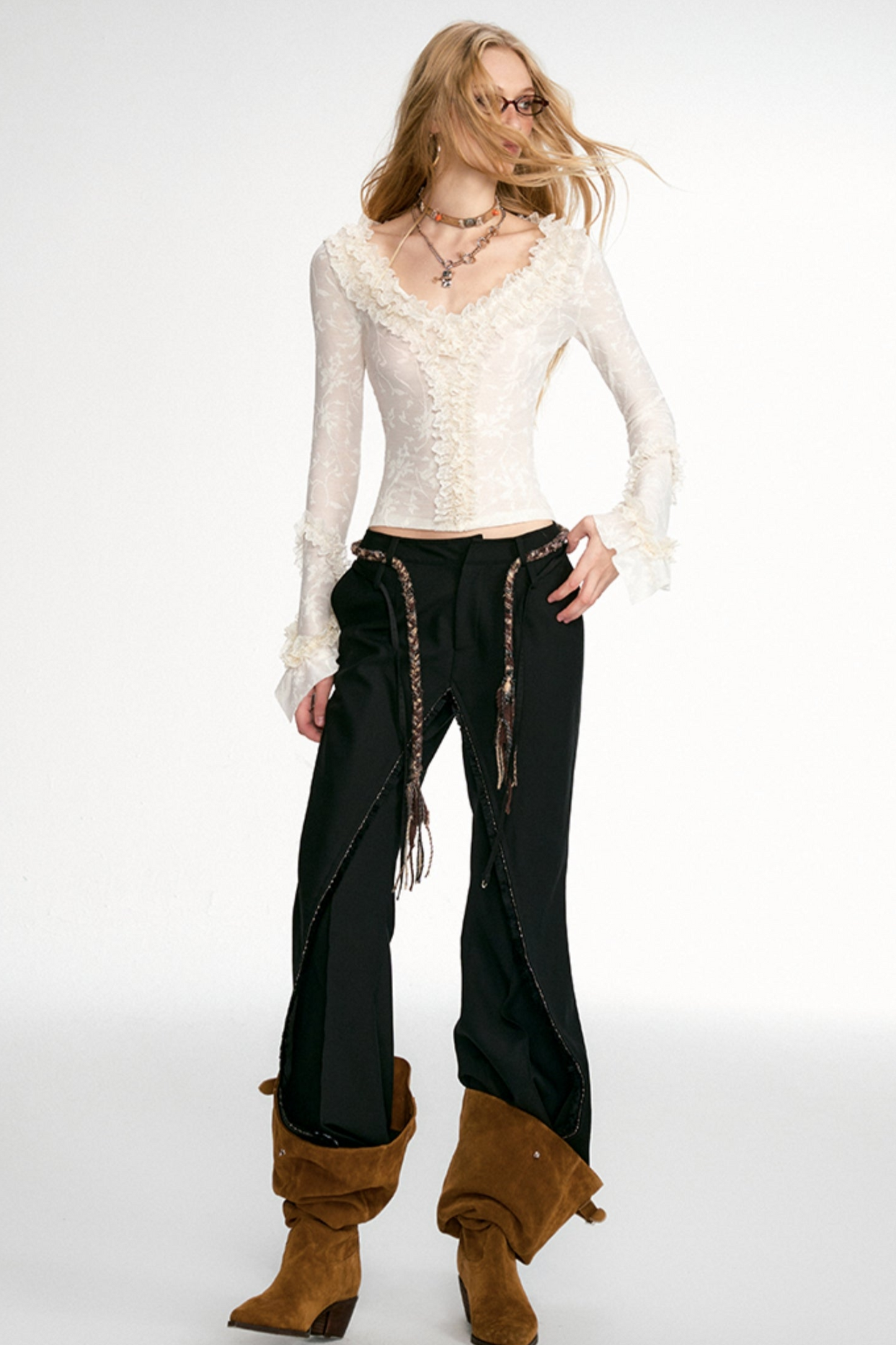 Romantic Lace V-Neck Base Layer Top