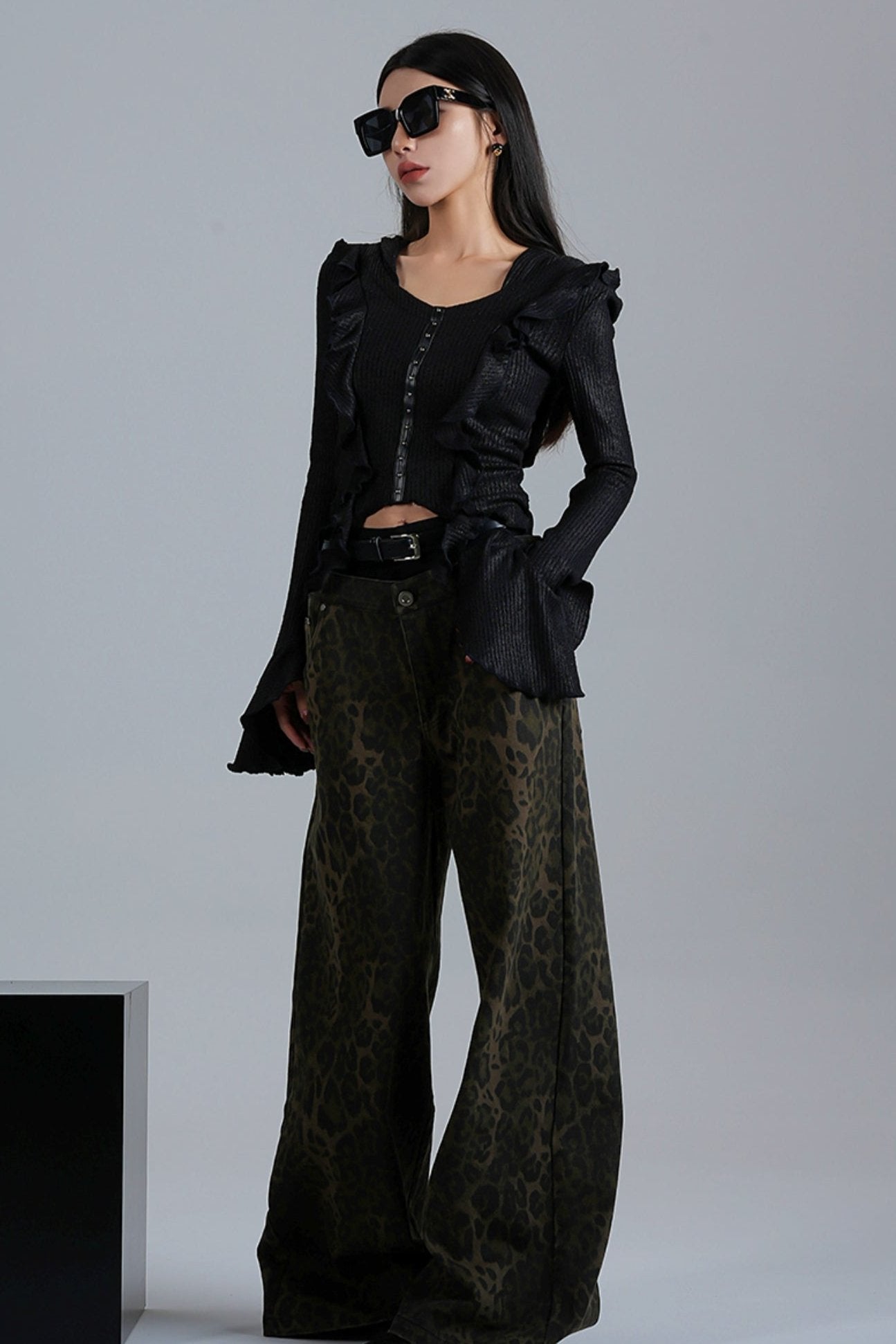 American Low Rise Wide Leg Pants