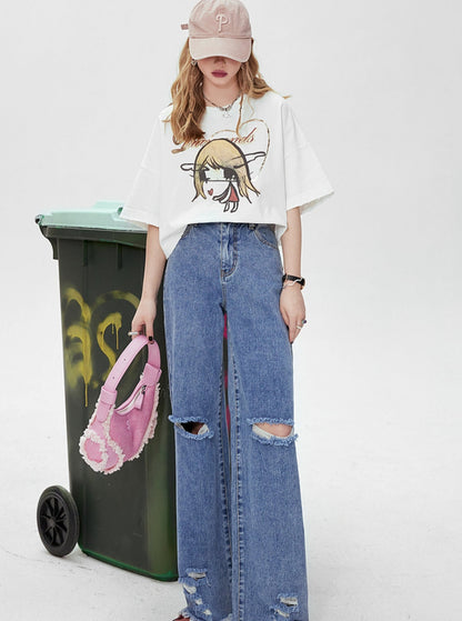 High Waist Denim Pants