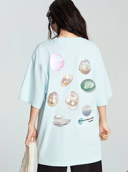 Pearl Print Short Sleeve T-Shirt