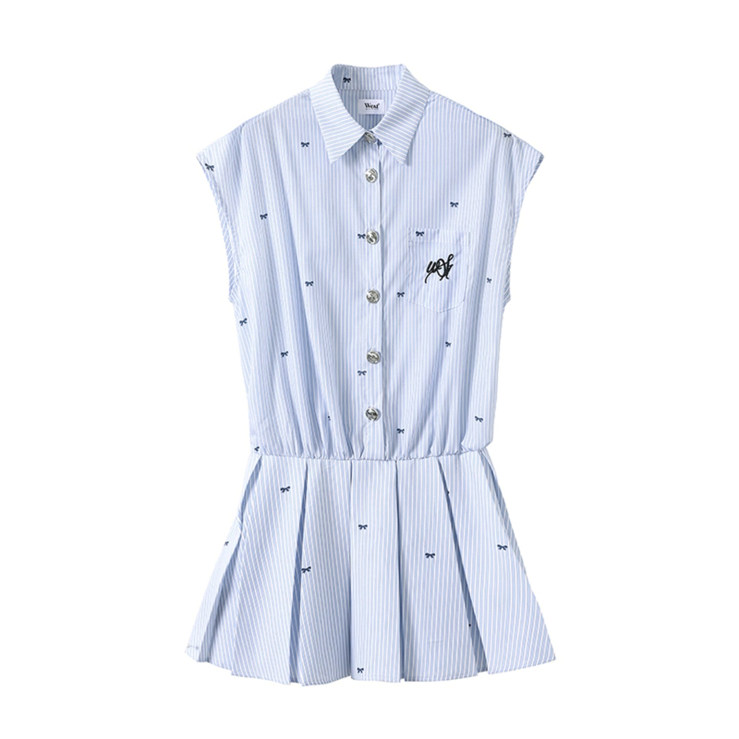 Chic Striped Waist Dress