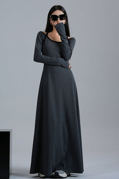 Original Black Slim Fit Midi Dress