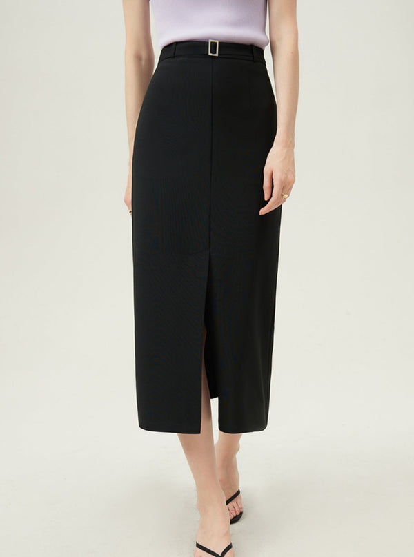 Mid-Length Tempered Skirt