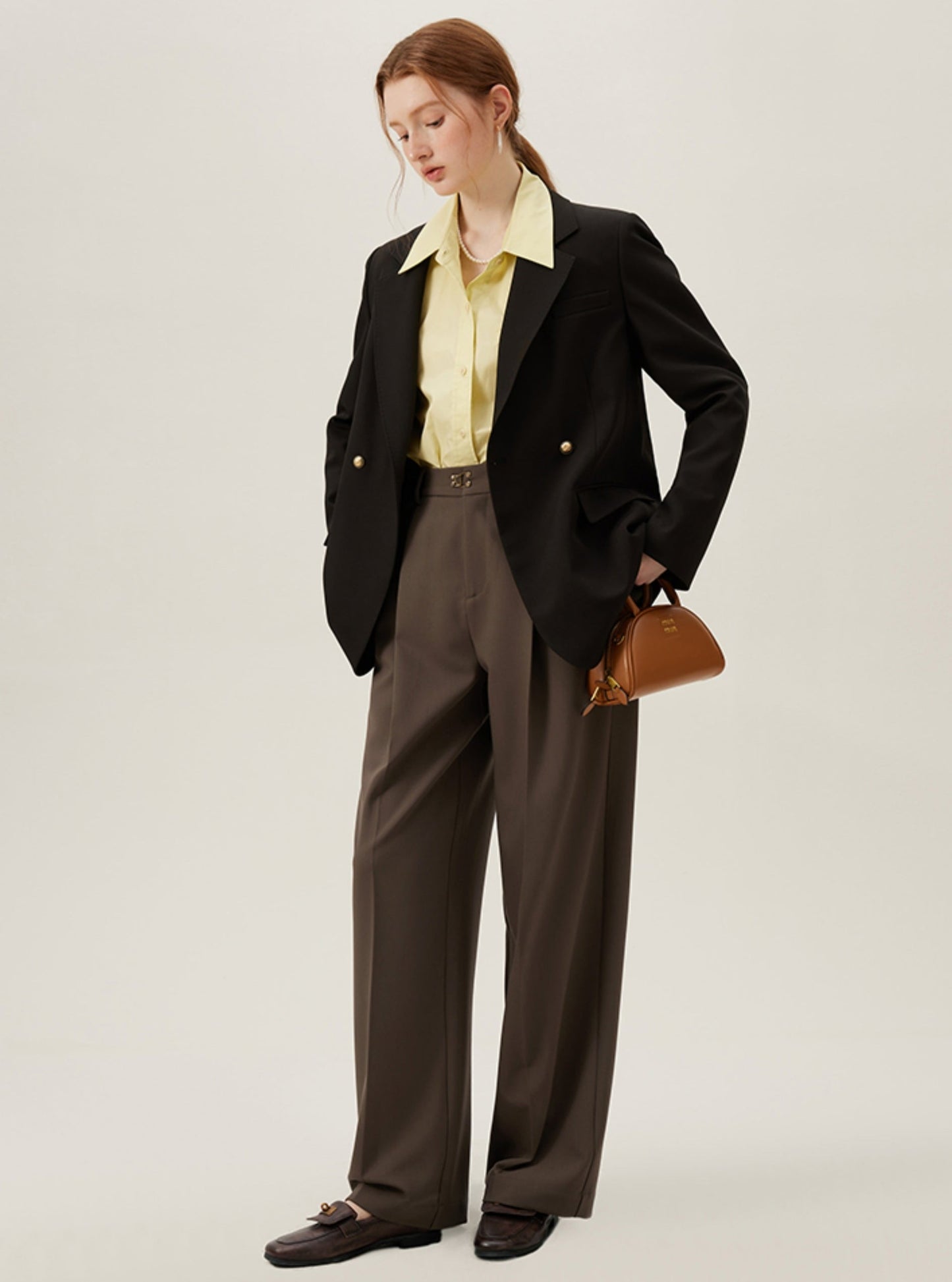 Straight Loose Suit Pants