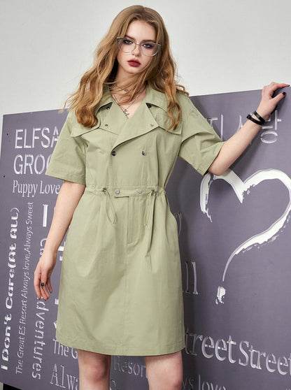 Cargo Style Slim Waist Dress