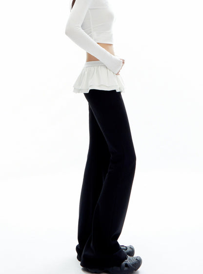 Ballet Style Slightly Flared Yoga Pants