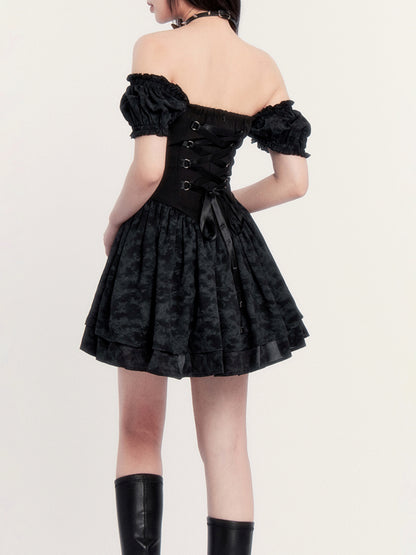 Dark Niche Design Puffy Dress