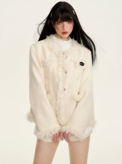 Handmade fringed small fragrant coat