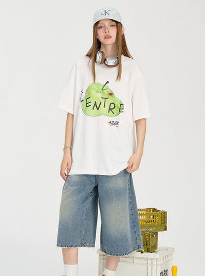 Loose Fit Melt Apple T-Shirt