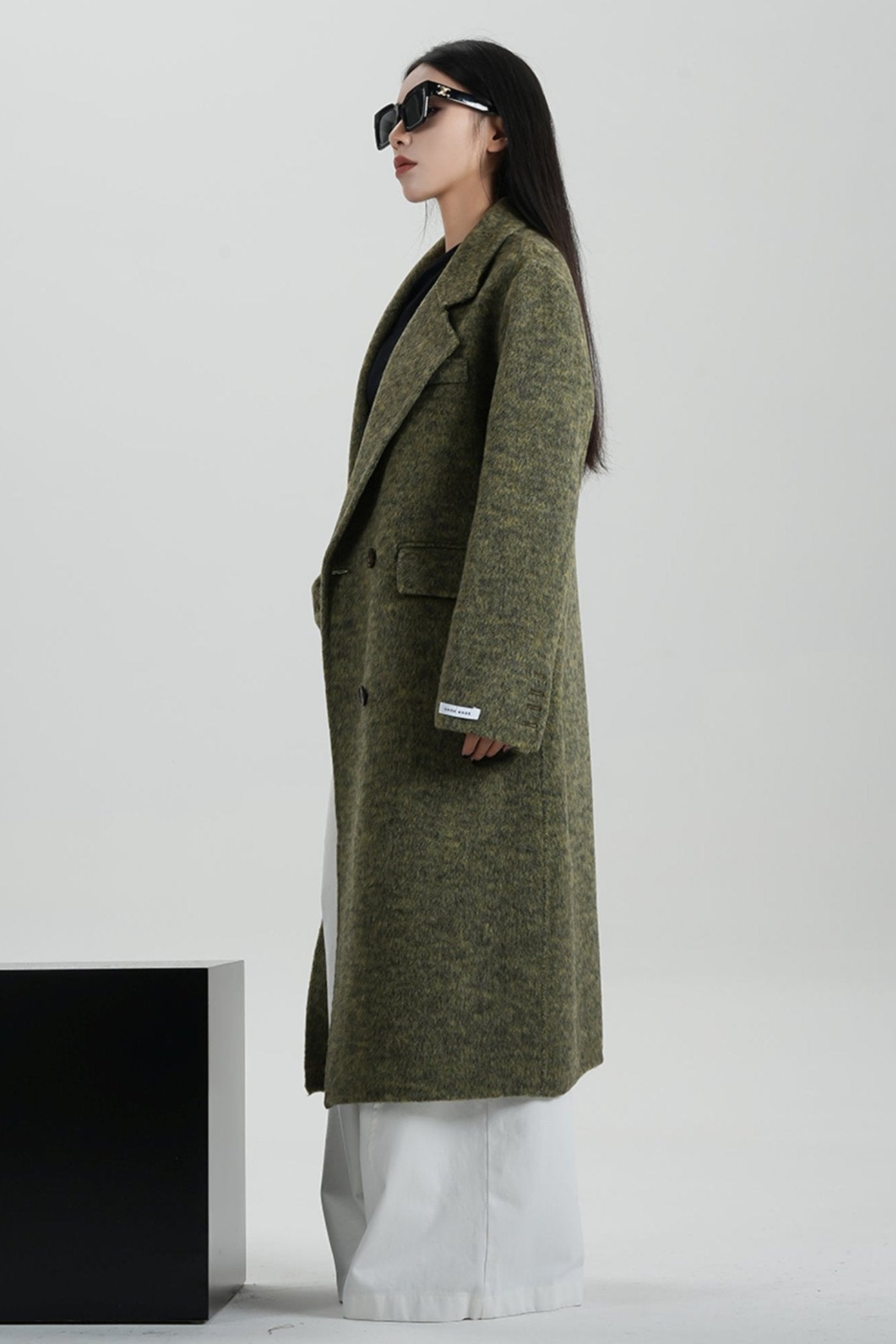 Reversible Tweed Wool Coat