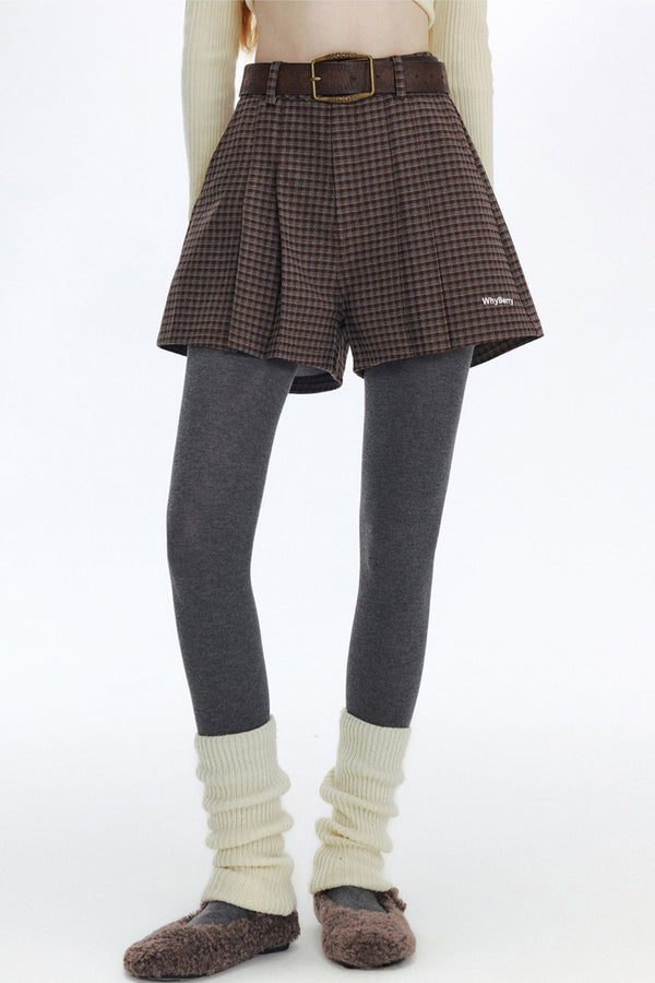 느슨한 코듀로이 마이크로 A라인 반바지 