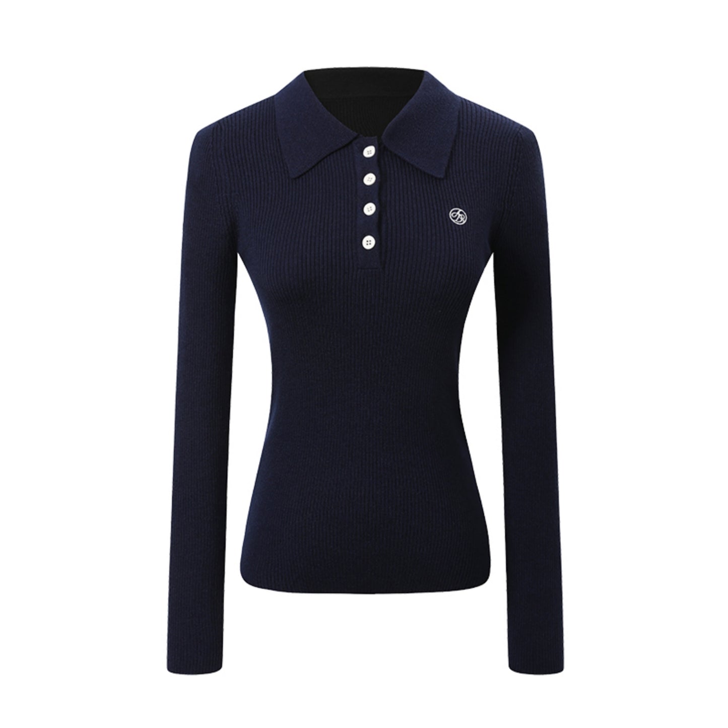 Slim Fit Polo Neck Sweater Top