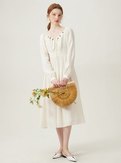 French Temperament Mint Floral Dress