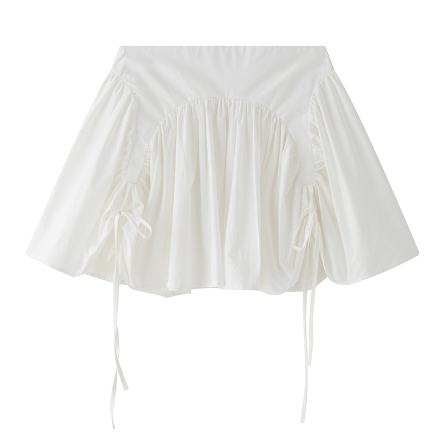 Light Lace-Up Pleated Skirt Set-Up