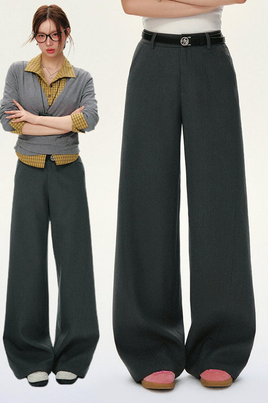 Tailored Wide-Waist Trousers