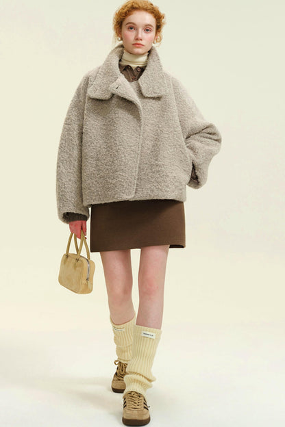 Korean Wool Crop Coat