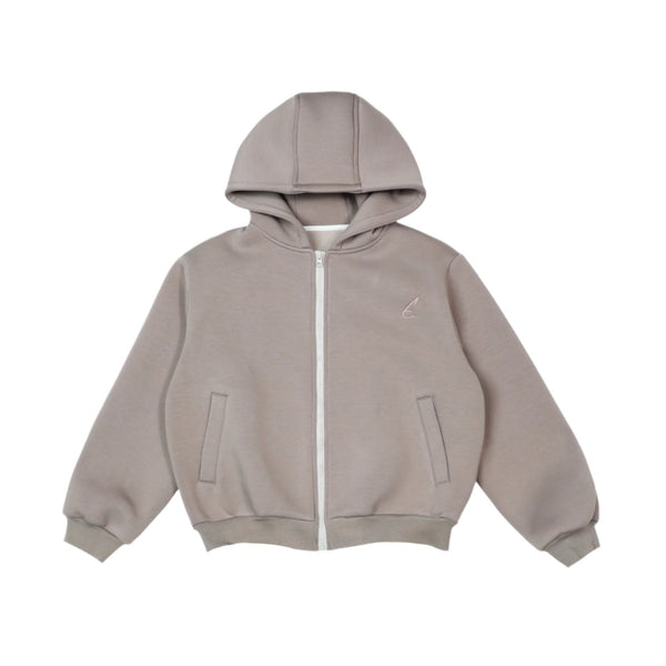 루즈 핏 후드 카디건 재킷 