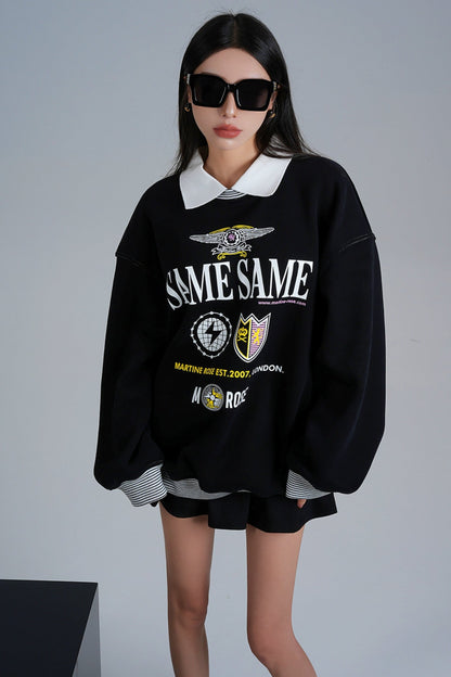 American Velvet Loose BF Sweatshirt